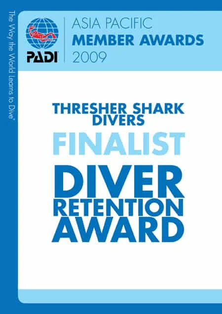 Thresher Shark Divers Business Award 2009