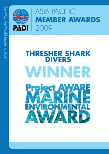 Thresher Shark Divers Conservation Award 2009