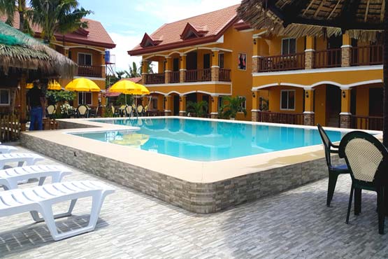 Malapascua resort with pool