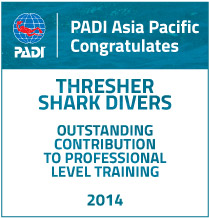 PADI Online Recognition Award 2014