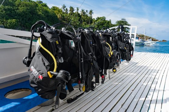 Equipment setup Malapascua Island
